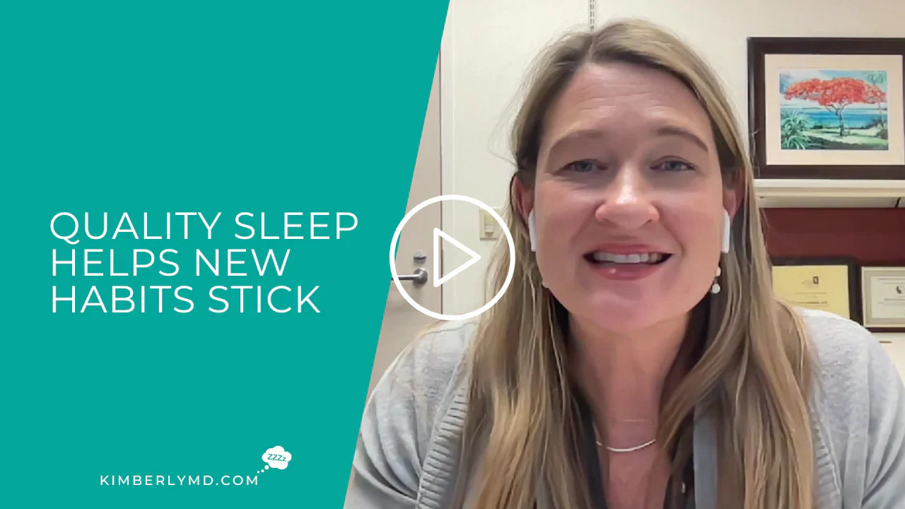 Quality sleep helps new habits stick