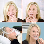 Collage of a woman using SomnoSeal.